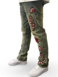 Image 4 of Flowers Flare Jean 