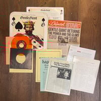 Gentle Giant – The Power And The Glory - U.S First Press LP with 70's Press items and bonus 7"!