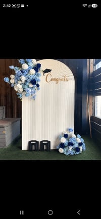 Image 1 of White Stand Rental Description.