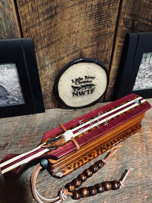 Image of Purple Heart/Mahogany with snakewood inlay