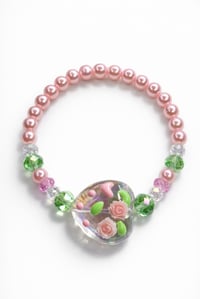 Image 1 of Floral  Sweetheart Bracelet 