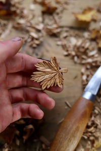 Image 10 of Maple Leaf Pendant Necklace. 