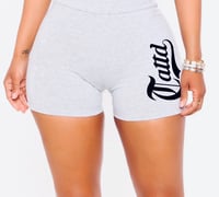 Image 1 of Medium length Summer 25 biker shorts HEATHER GREY