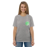 Image 2 of Green Moon Grey Unisex Organic Cotton T-shirt