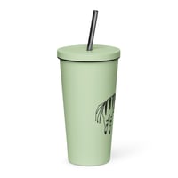 Image 10 of Insulated tumbler with a straw