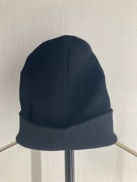 Image 3 of HANDSHAKE RIB BEANIE BLACK