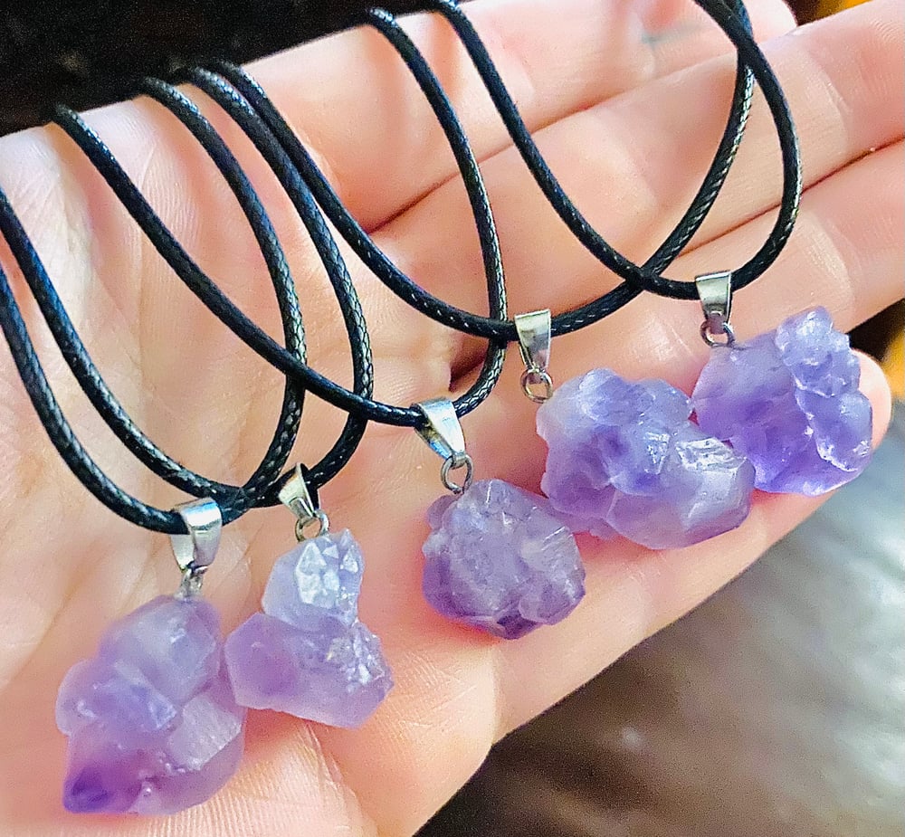 Image of Amethyst Cluster Necklaces 
