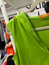 Image 2 of vintage green terry cover up