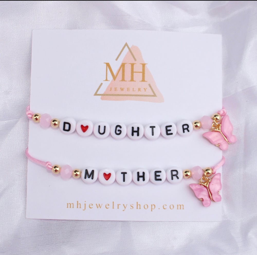 Daughter Mother bracelet set