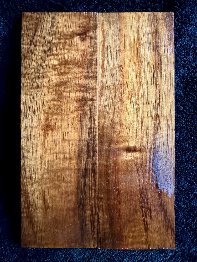 Image of Budget Curly Koa Knife Scales BK-56