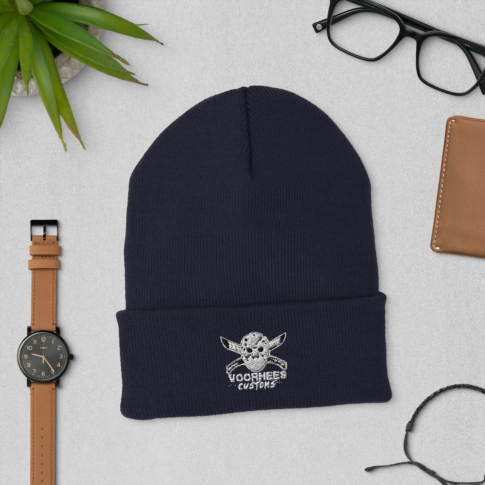 Voorhees Customs Embroidered Cuffed Beanie