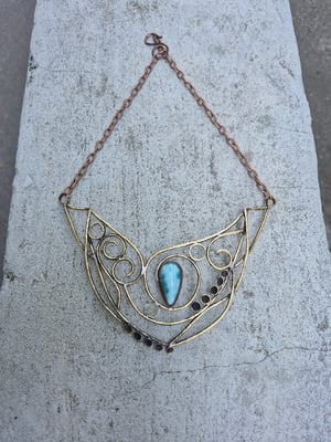 Necklace "Wind of the sky"