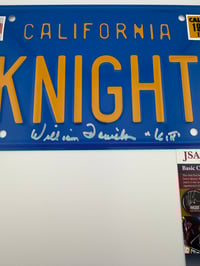 Image 3 of William Daniels Autographed License Plate JSA COA 