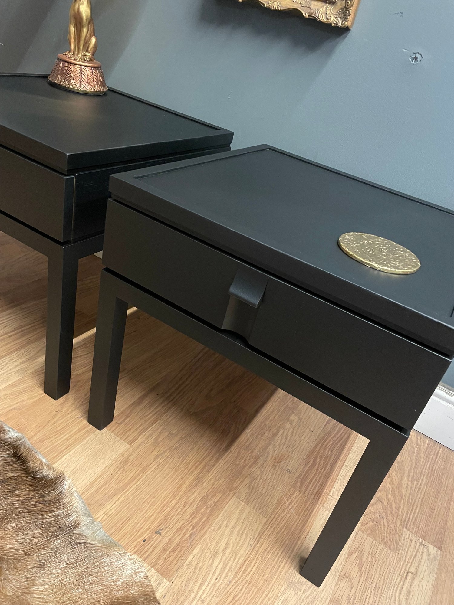 Image of All black bedside / side tables