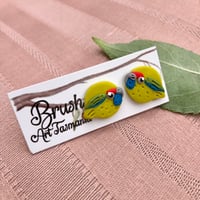 Green Rosella Studs