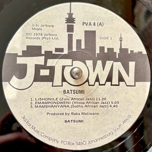 Batsumi - Batsumi (J-Town Records – PVA 4 - South-Africa - 1977)