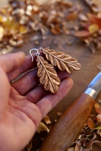 Image 9 of Oak Leaf  Earrings 