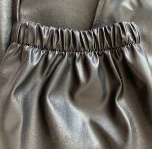 Image of Leather Joggers 