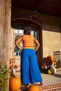 Image 4 of Crinkled Wide Pants w/Pockets