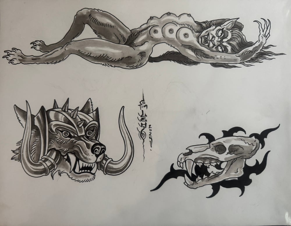 Image of Tim Lehi “Reapers & Wolves #184” Original Art