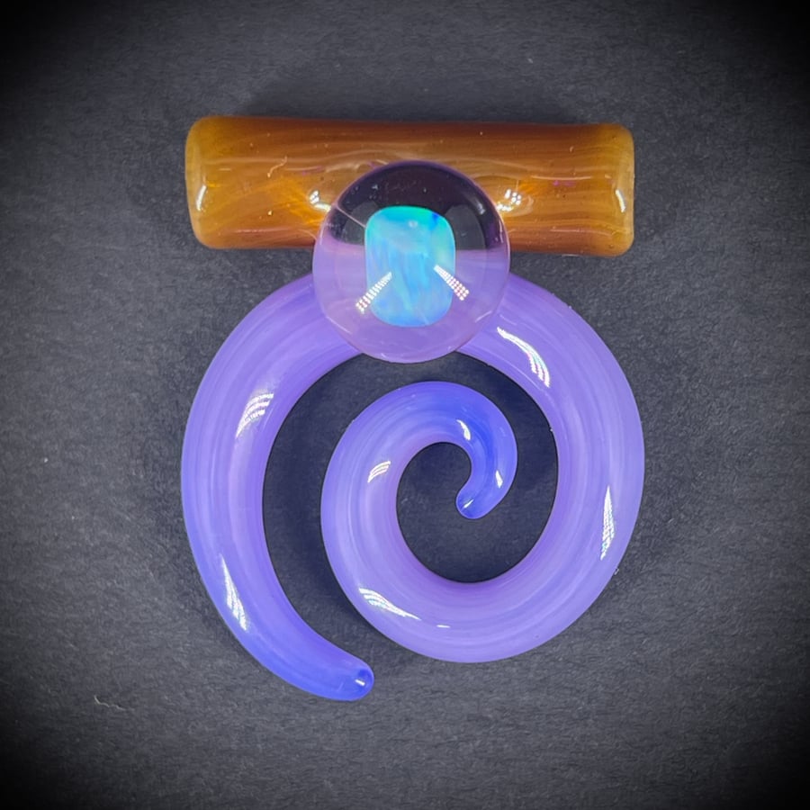 Image of Purple Opal Spiral Pendant