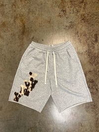 Image 1 of VV COWHIDE CAPRI SWEAT SHORTS