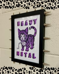 Image 1 of Heavy Metal Pussy print in Studded Frame