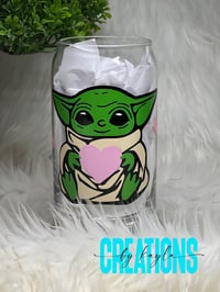 Baby Yoda Glass Cup