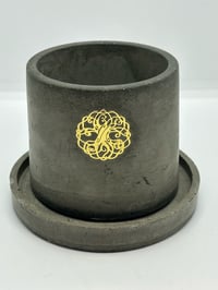 Image 1 of 3"x3" Round Cement Pot