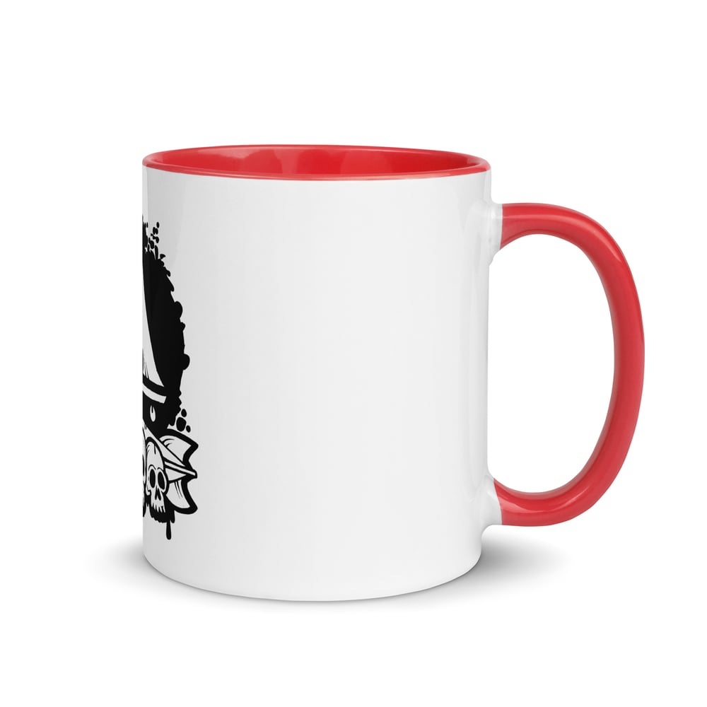 Skulls & Bomb Mug with Color Inside