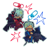 Image 1 of DEVIL MAY CRY KEYCHAINS/STICKERS