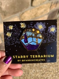 Image 2 of Van Gogh Terrarium Enamel Pin
