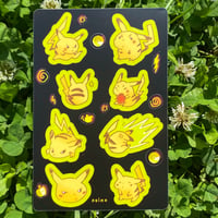 Angry Pika sticker sheet