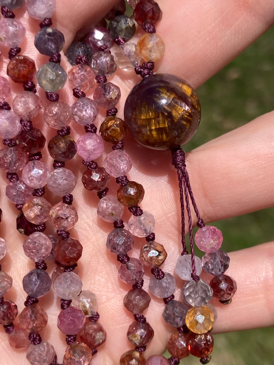 Amethyst Knotted Mala