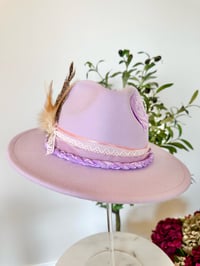 Image 2 of Lilac Pheasant Fedora Hat