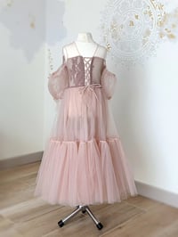 Image 3 of Photography dress - Elvina girl size 110 - powder pink | photo props | tulle dress