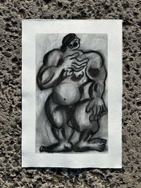 Image 2 of Muscle Mommy Charcoal Drawing 1