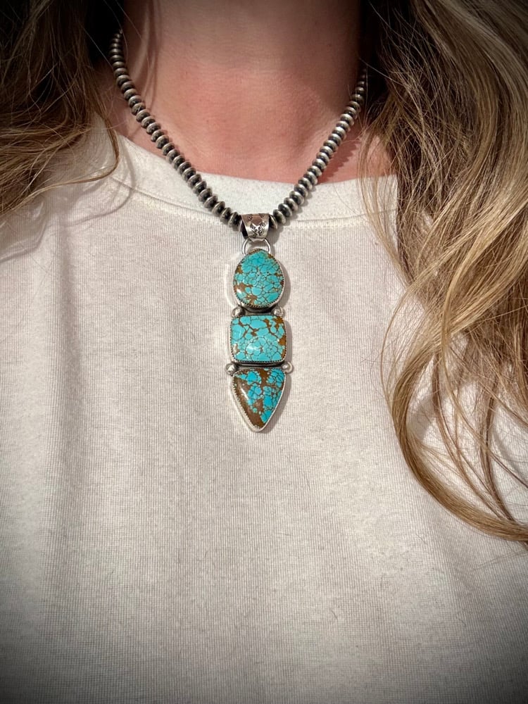 Image of Mine #8 Turquoise Stack Pendant