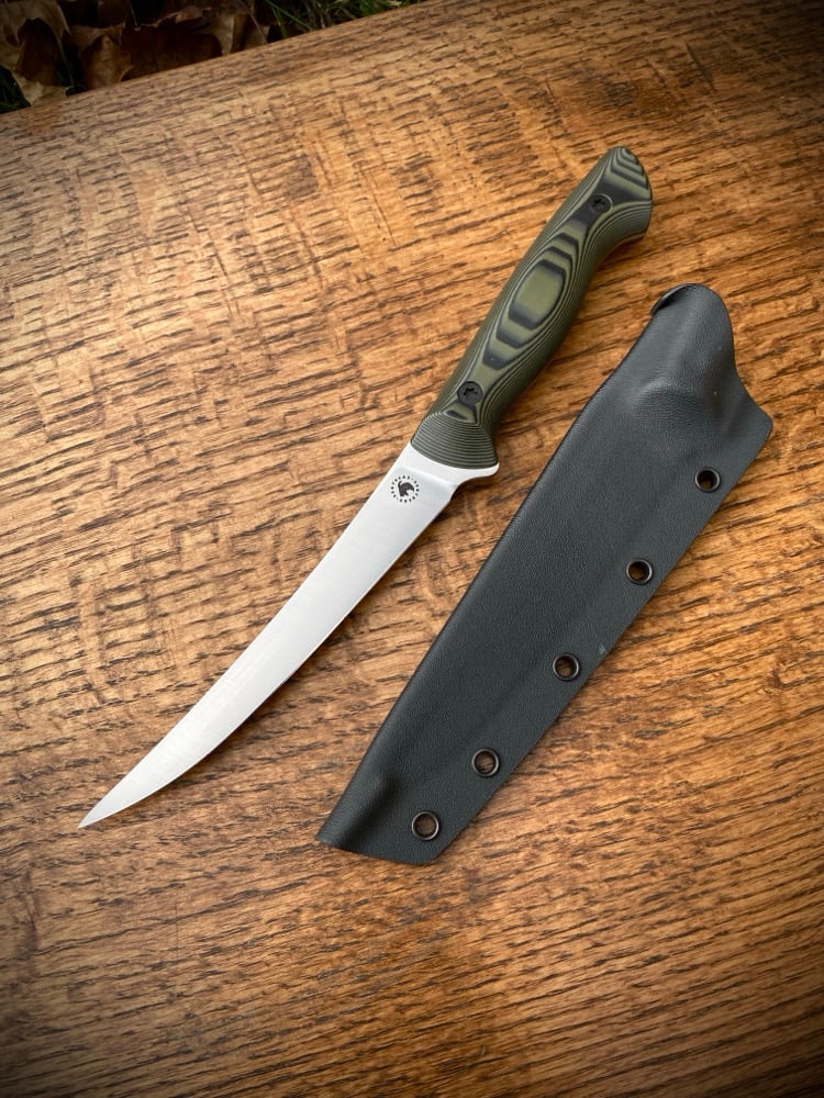 Image of 6" Boning Knife Black/OD (Semi-Stiff)