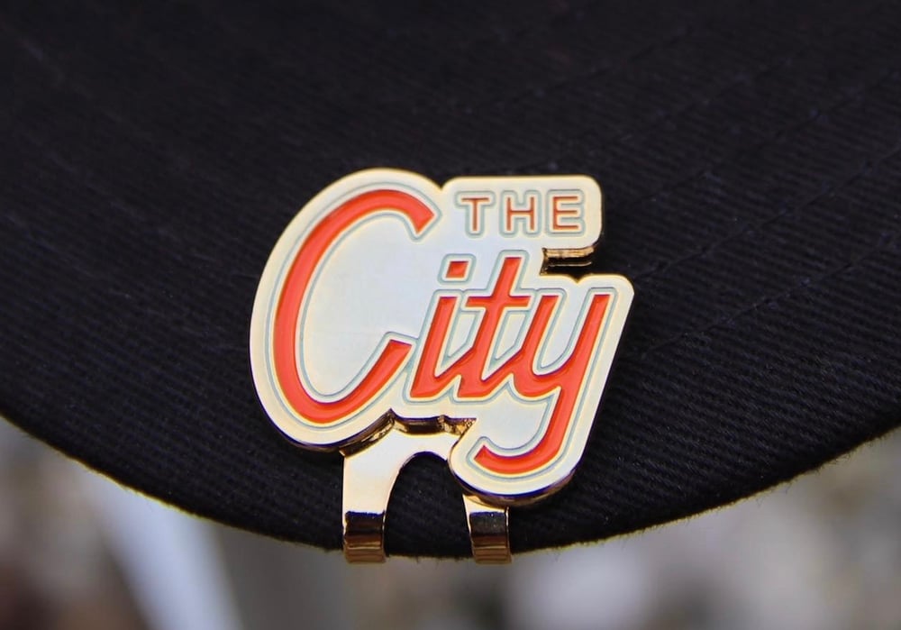 Image of City Script Clip - Orange/Gold