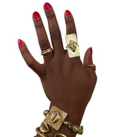 Image 1 of African Mask Ring 1