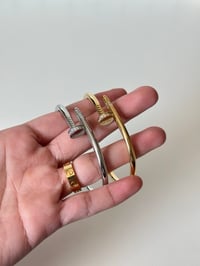 Image 3 of With Logo Stones Nail Bracelet Bangle