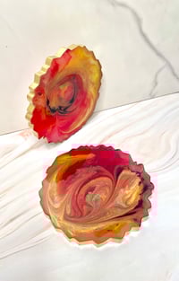 Image 2 of Molten Grace Resin Coaster Duo 🔥✨