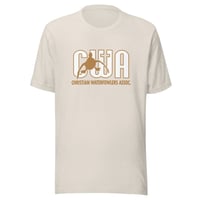 Image 3 of Christian Waterfowlers Association CWA Branded Unisex Staple Bella Canvas 3001 T-Shirt