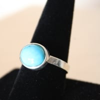 Image 4 of Kingman Turquoise Ring (without edge)