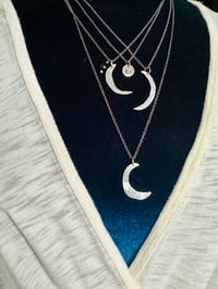 Image 7 of tiny rose pendant with blue sapphire