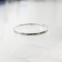 Image 3 of Hammered Stacking Ring Bands