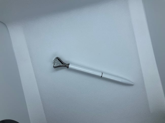 Diamond wand Pen - white (personalized)