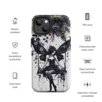 Image 14 of Gothic Inspired Dark Fairy and Flowers Tough Case for iPhone®