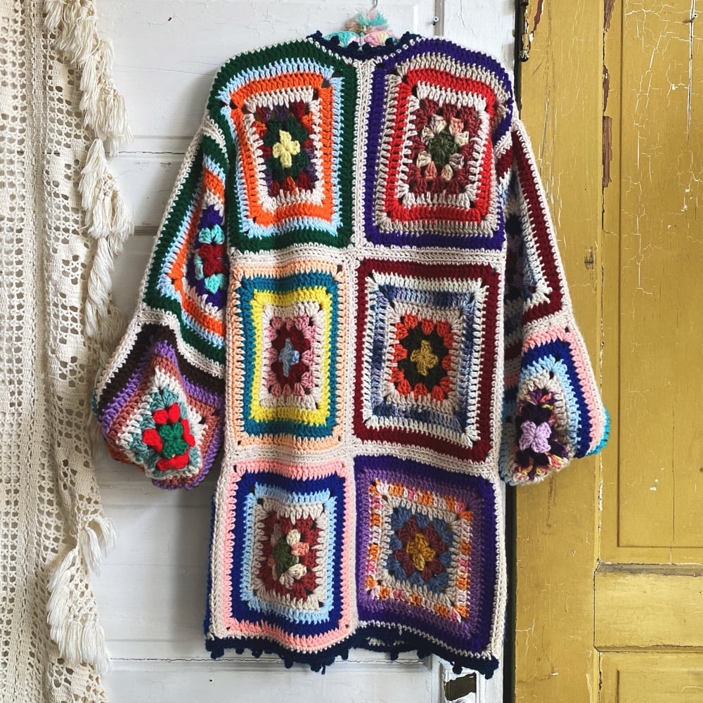 Image of Funky Squares Granny Sweater